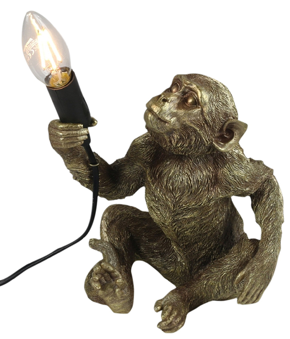 Monkey Sitting Lamp - Click Image to Close